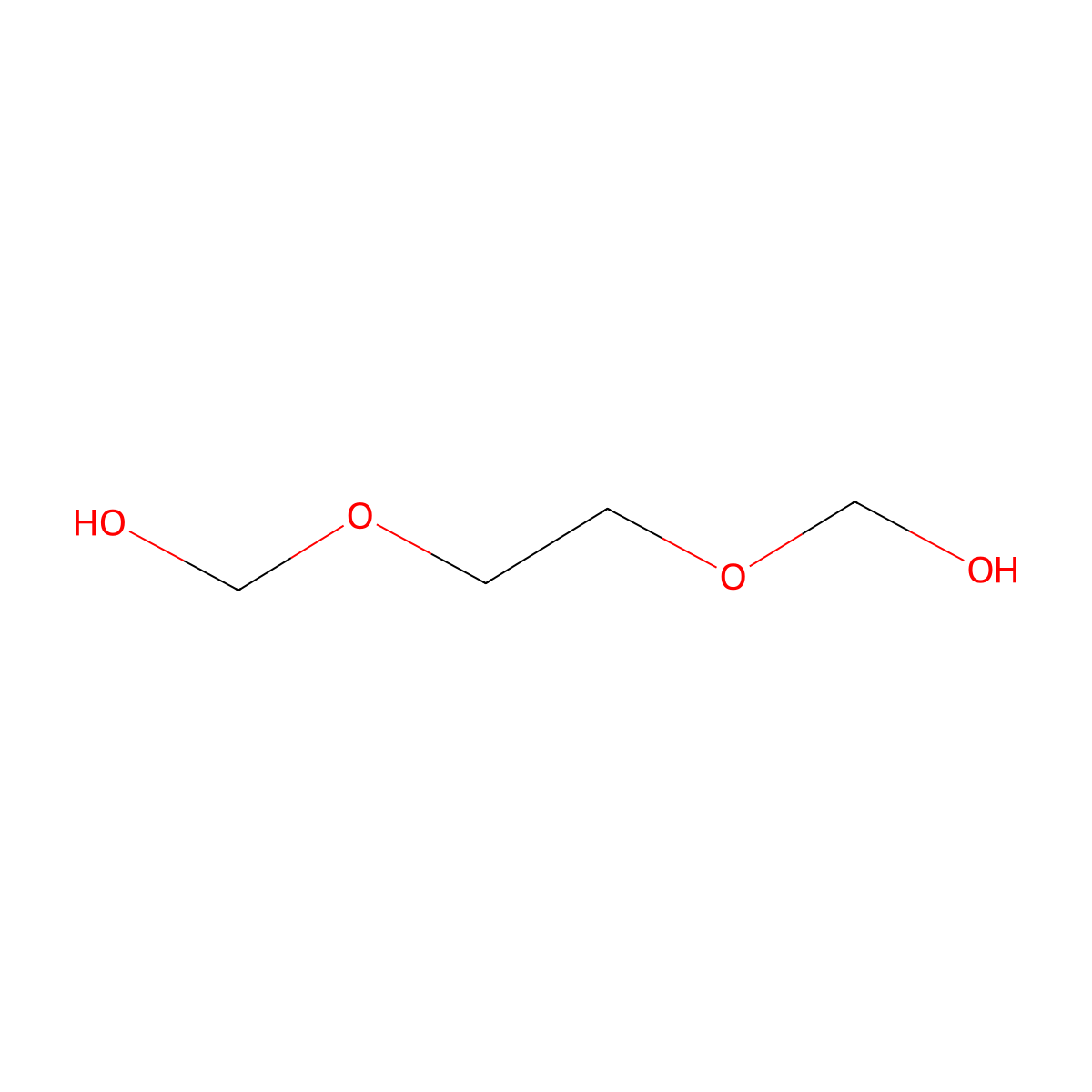 Dimethylol glycol molecular structure, CAS 3586-55-8