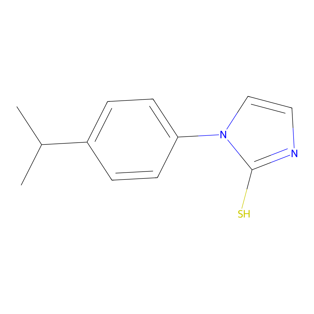 1-(4-isopropylphenyl)-1H-imidazole-2-thiol molecular structure, CAS 358619-10-0