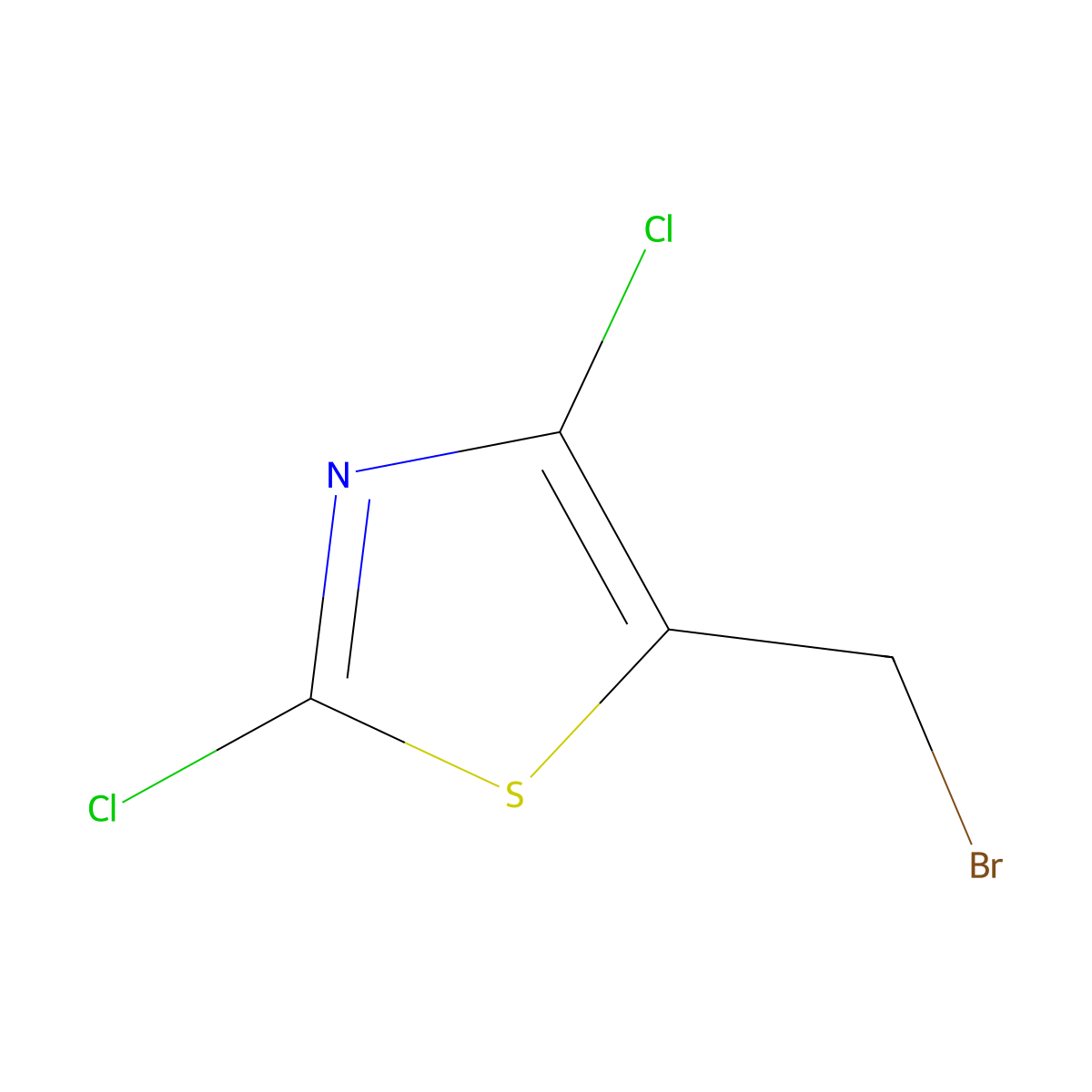 5-(Bromomethyl)-2,4-dichloro-1,3-thiazole molecular structure, CAS 358672-75-0