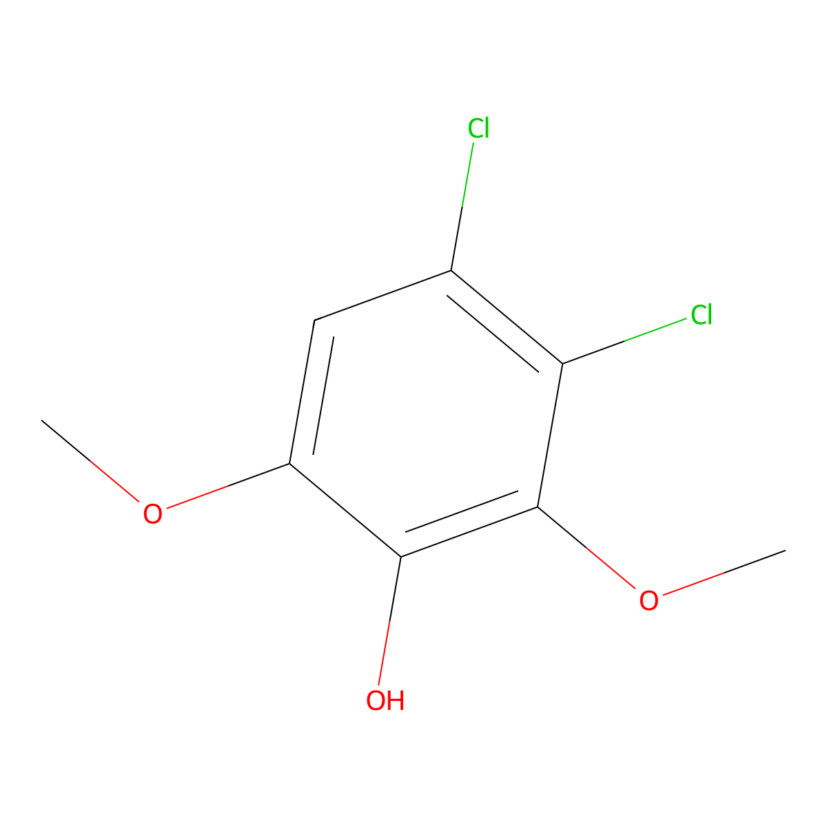 Dichloro-2,6-dimethoxyphenol molecular structure, CAS 35869-50-2