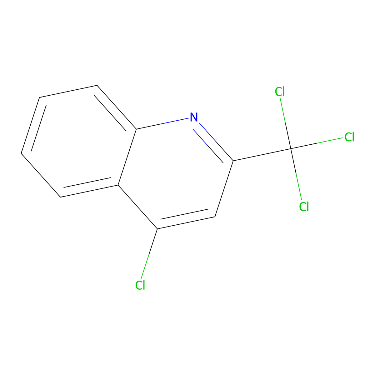4-Chloro-2-trichloromethylquinoline molecular structure, CAS 35871-17-1