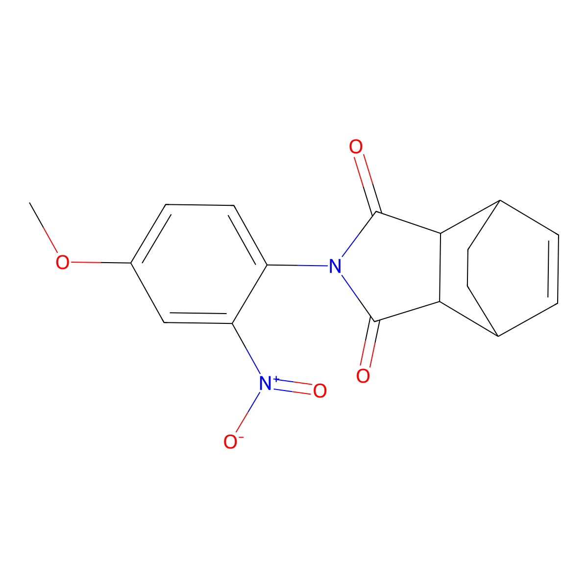 2-(4-methoxy-2-nitrophenyl)-3a,4,7,7a-tetrahydro-1H-4,7-ethanoisoindole-1,3(2H)-dione molecular structure, CAS 358731-44-9