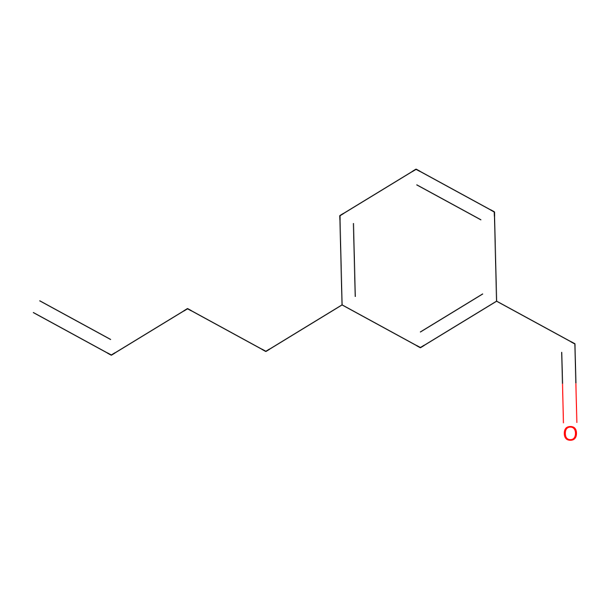 3-(But-3-en-1-yl)benzaldehyde molecular structure, CAS 358751-00-5