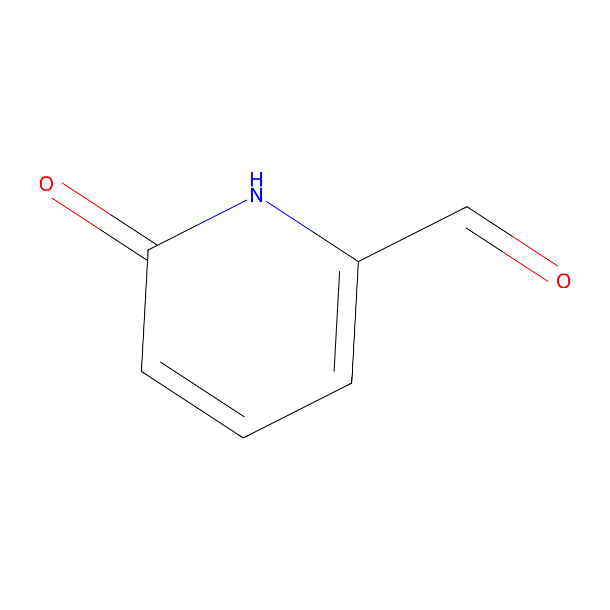 1,6-Dihydro-6-oxopyridine-2-carboxaldehyde molecular structure, CAS 358751-77-6