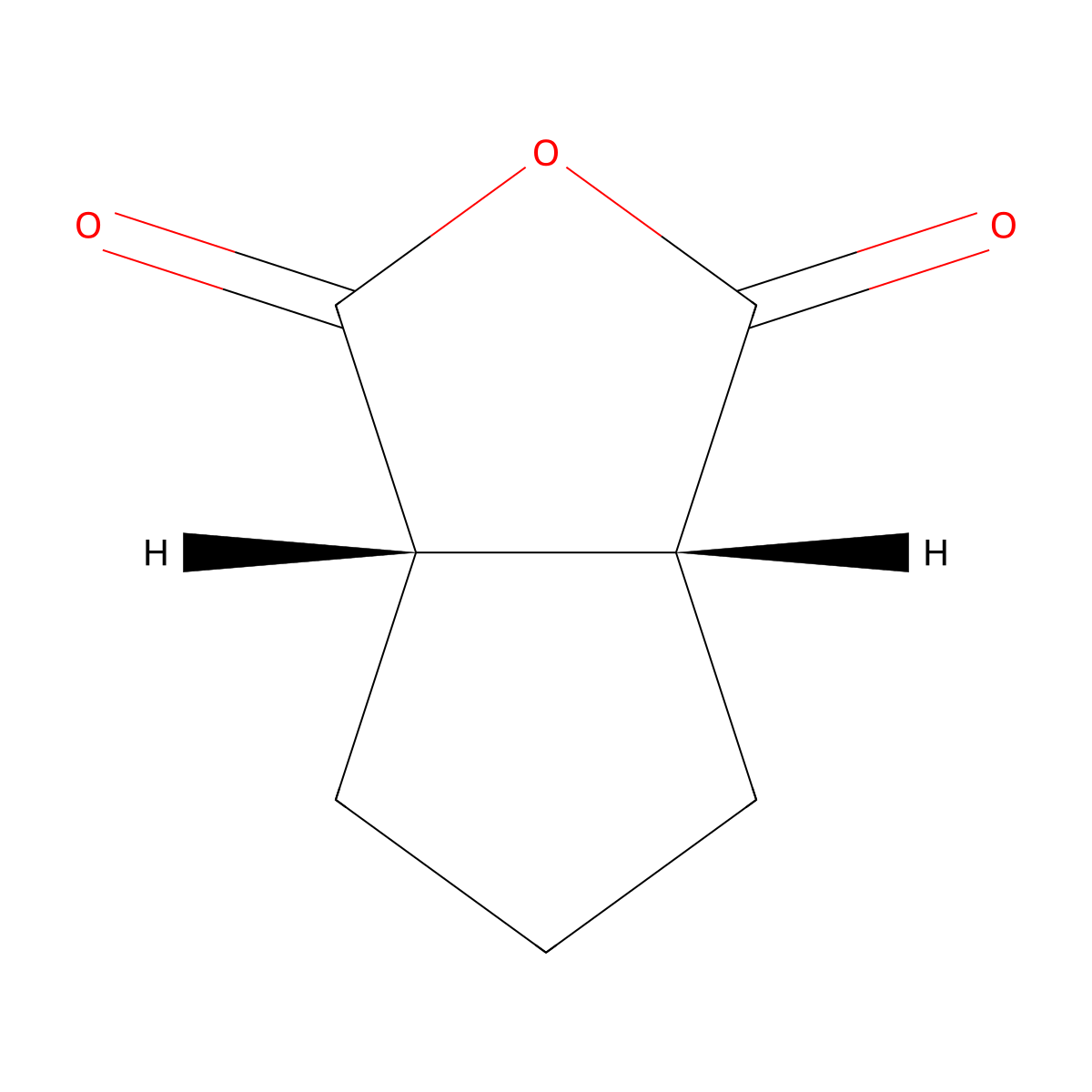 cis-tetrahydro-1H-cyclopenta[c]furan-1,3(4H)-dione molecular structure, CAS 35878-28-5