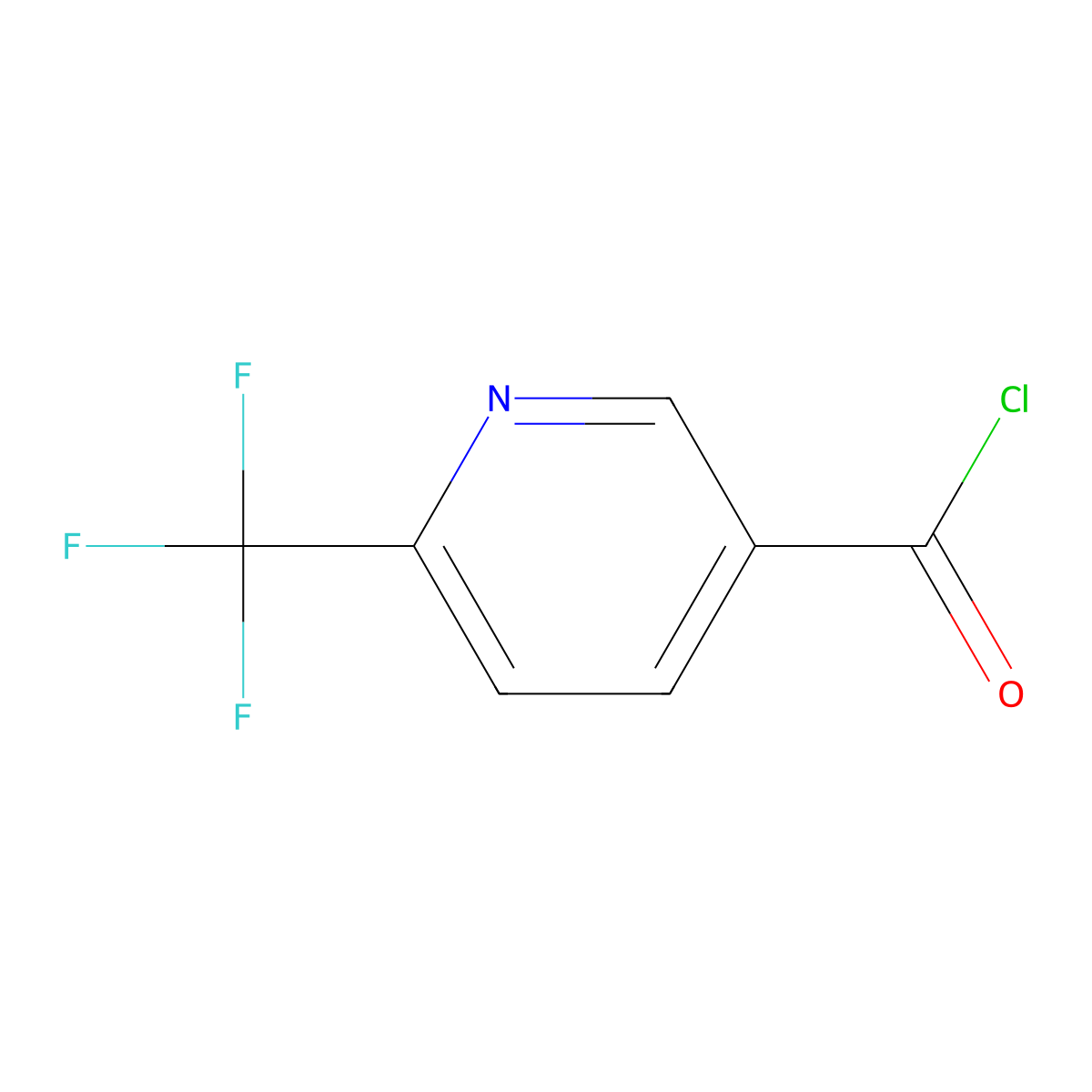 6-(Trifluoromethyl)nicotinoyl chloride molecular structure, CAS 358780-13-9