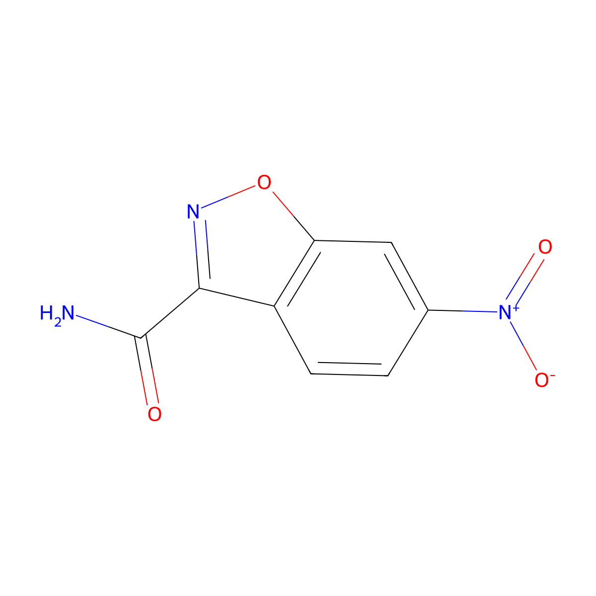 6-Nitro-1,2-benzoxazole-3-carboxamide molecular structure, CAS 35879-97-1
