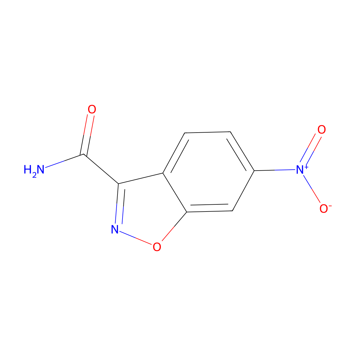 6-Nitro-1,2-benzoxazole-3-carboxamide molecular structure, CAS 35879-97-1