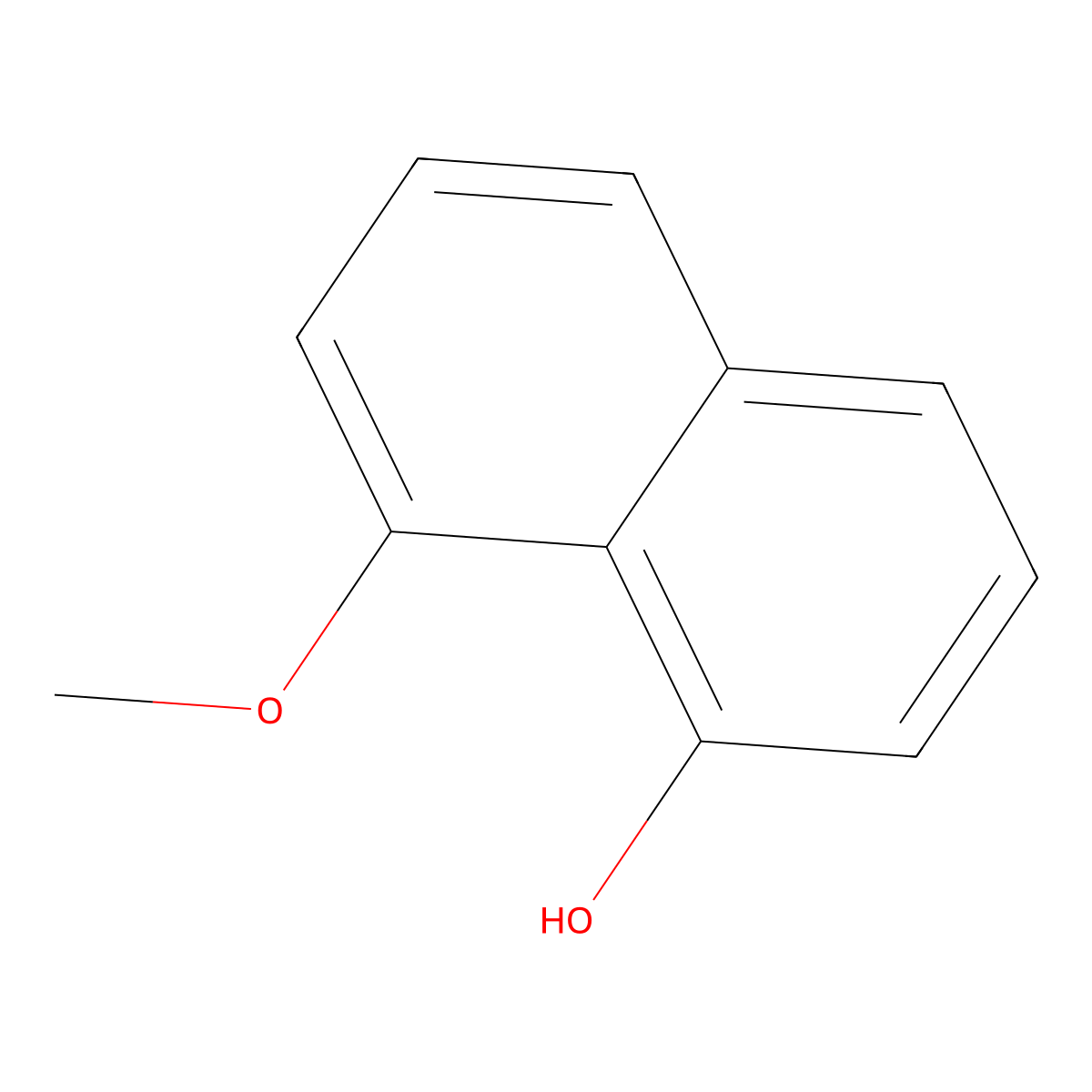8-Methoxynaphthalene-1-ol molecular structure, CAS 3588-75-8