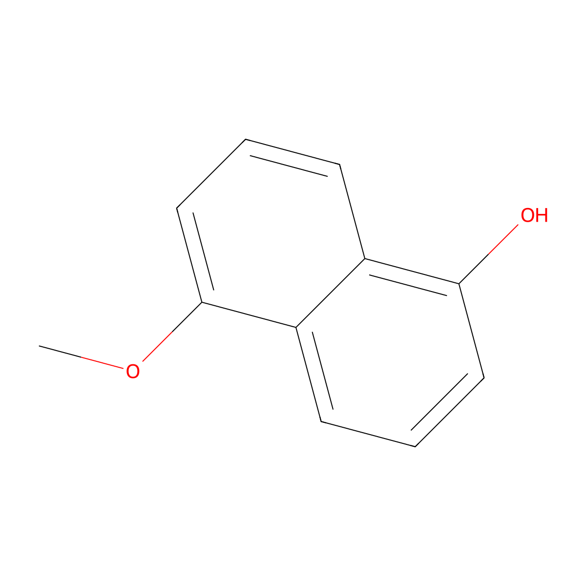 5-Methoxynaphthalen-1-ol molecular structure, CAS 3588-80-5