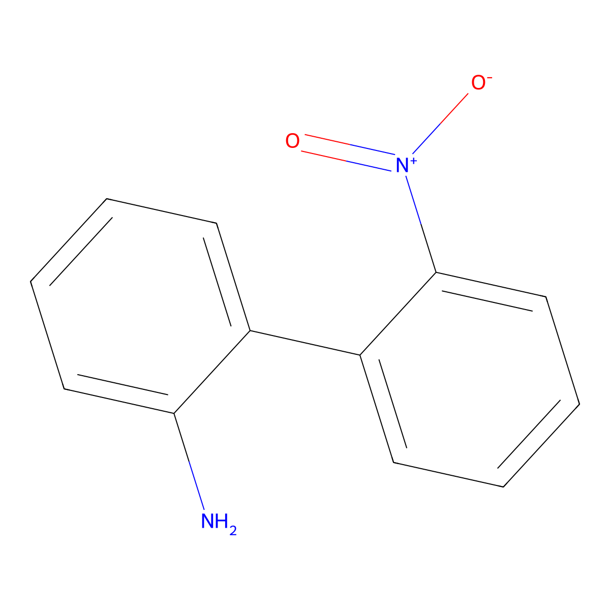 2-(2-Nitrophenyl)aniline molecular structure, CAS 35883-86-4
