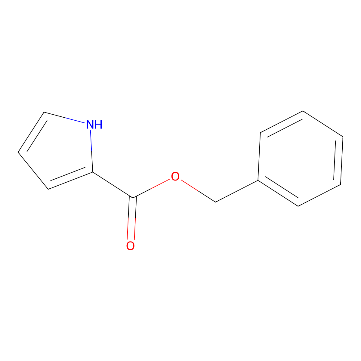 benzyl 1H-pyrrole-2-carboxylate molecular structure, CAS 35889-87-3