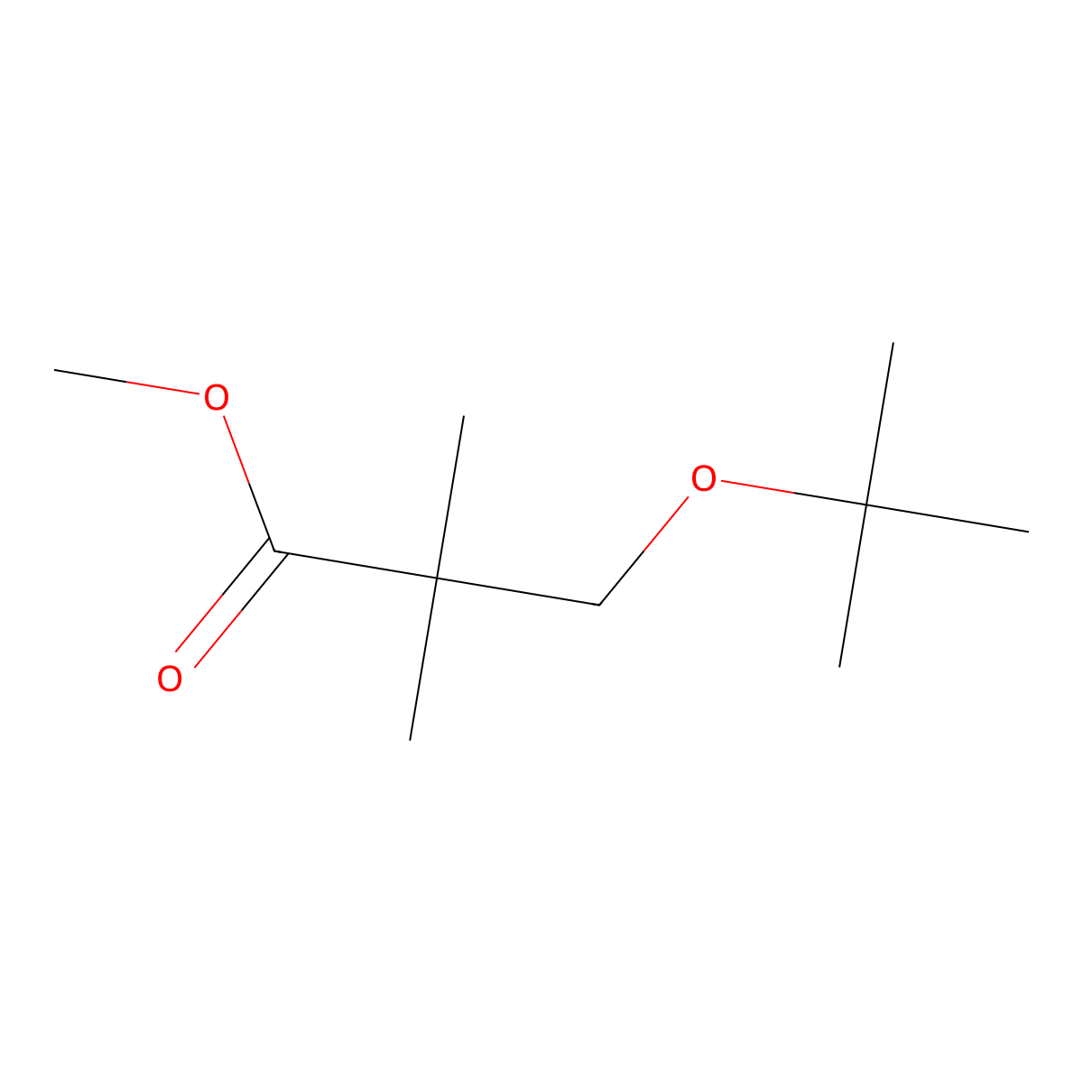 Methyl 3-(tert-butoxy)-2,2-dimethylpropanoate molecular structure, CAS 35889-99-7