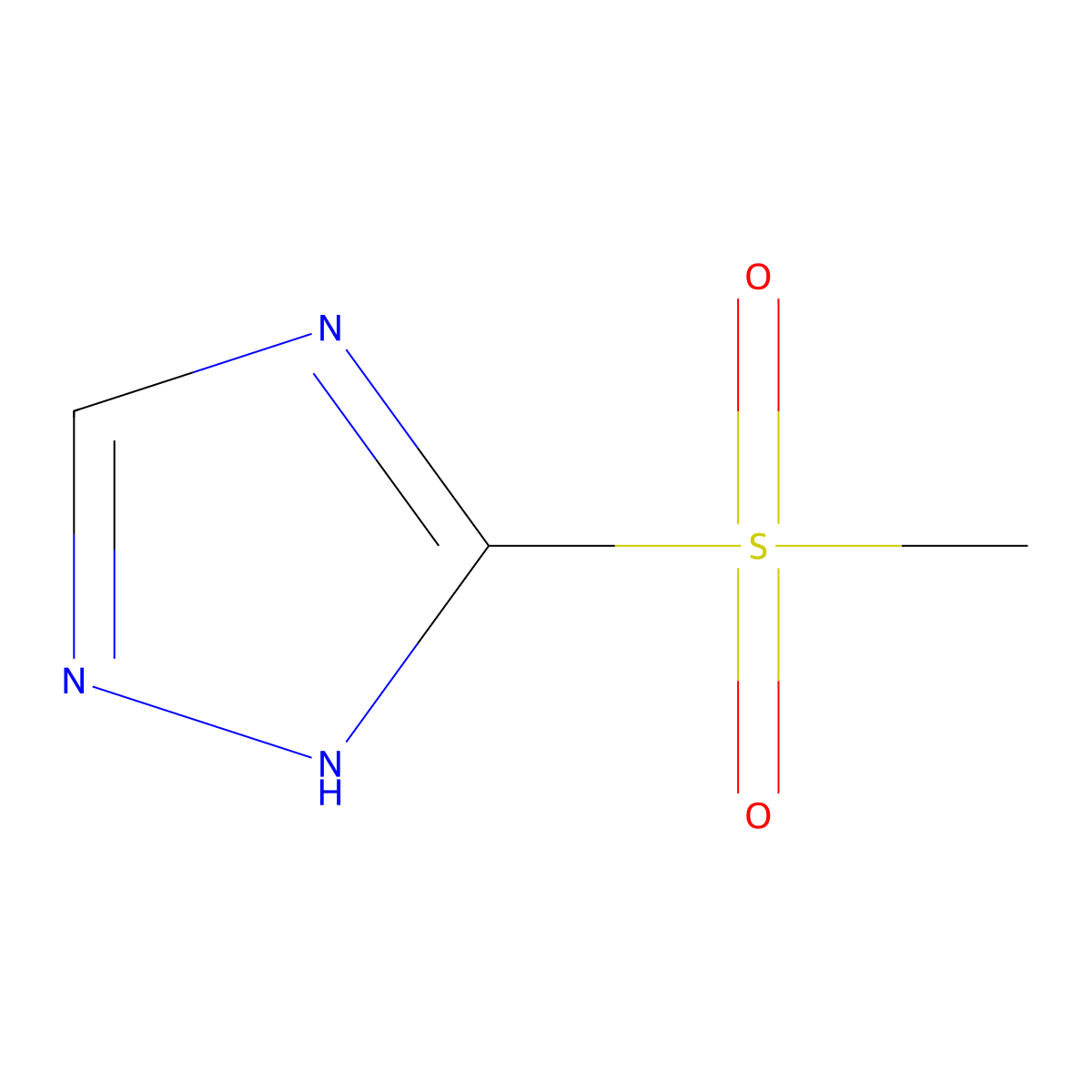 3-methanesulfonyl-4H-1,2,4-triazole molecular structure, CAS 3589-05-7