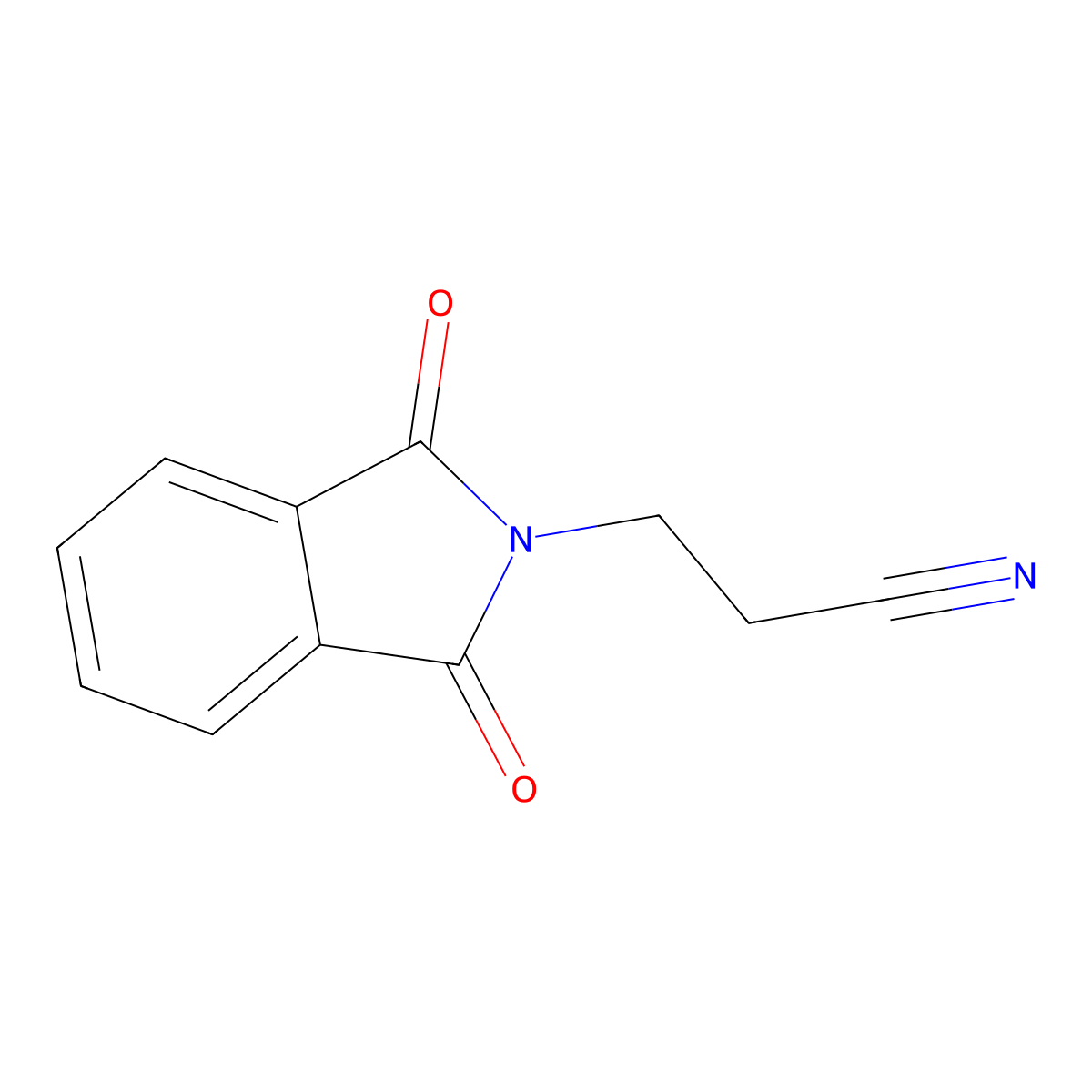 3-(1,3-dioxo-2,3-dihydro-1H-isoindol-2-yl)propanenitrile molecular structure, CAS 3589-45-5