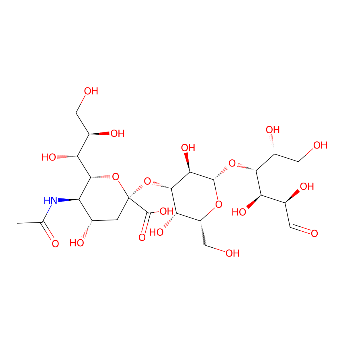 3'-Sialyllactose molecular structure, CAS 35890-38-1