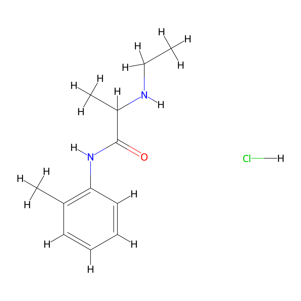 2-(Ethylamino)-N-(o-tolyl)propanamide hydrochloride molecular structure, CAS 35891-75-9