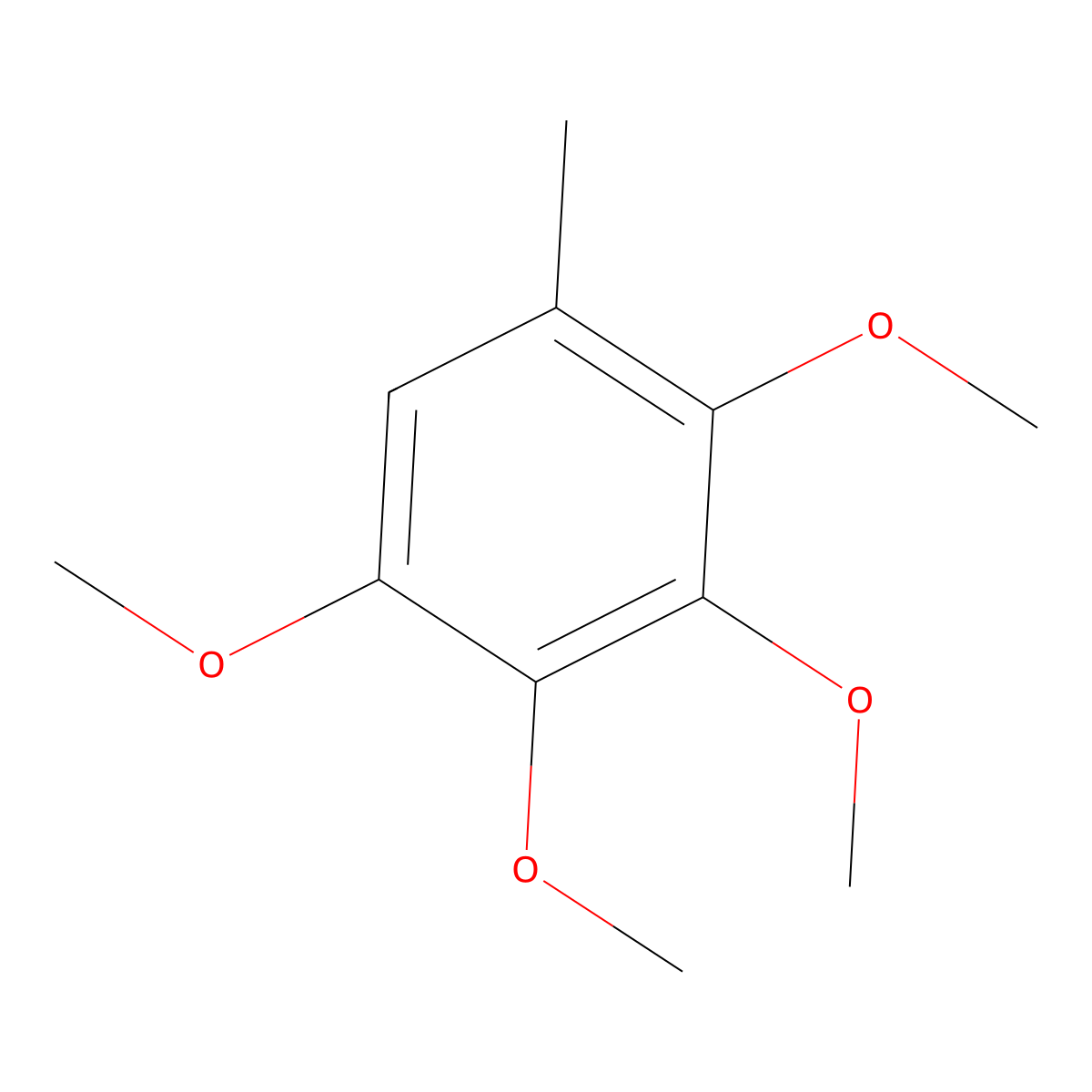 2,3,4,5-Tetramethoxytoluene molecular structure, CAS 35896-58-3