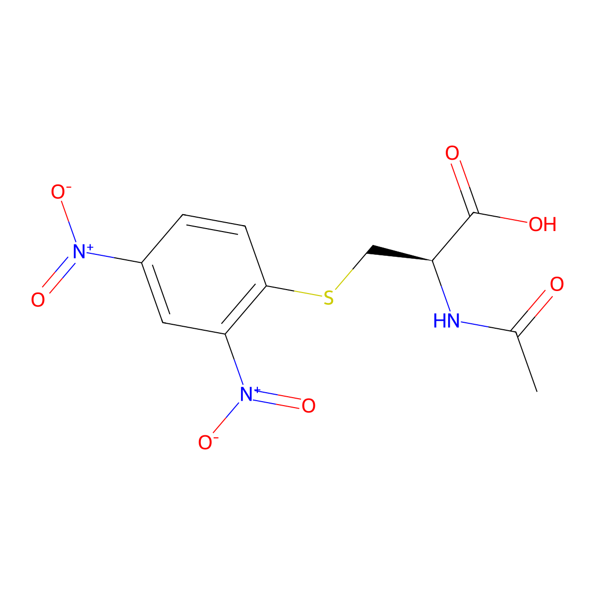 NAc-DNP-Cys molecular structure, CAS 35897-25-7