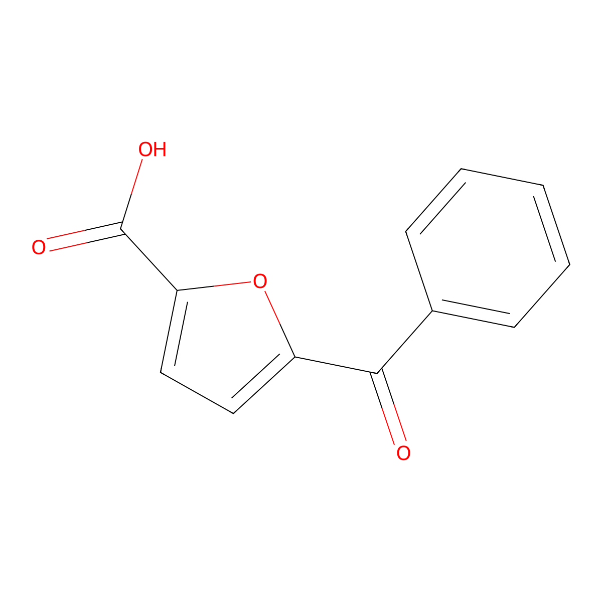 5-Benzoylfuran-2-carboxylic acid molecular structure, CAS 35897-51-9