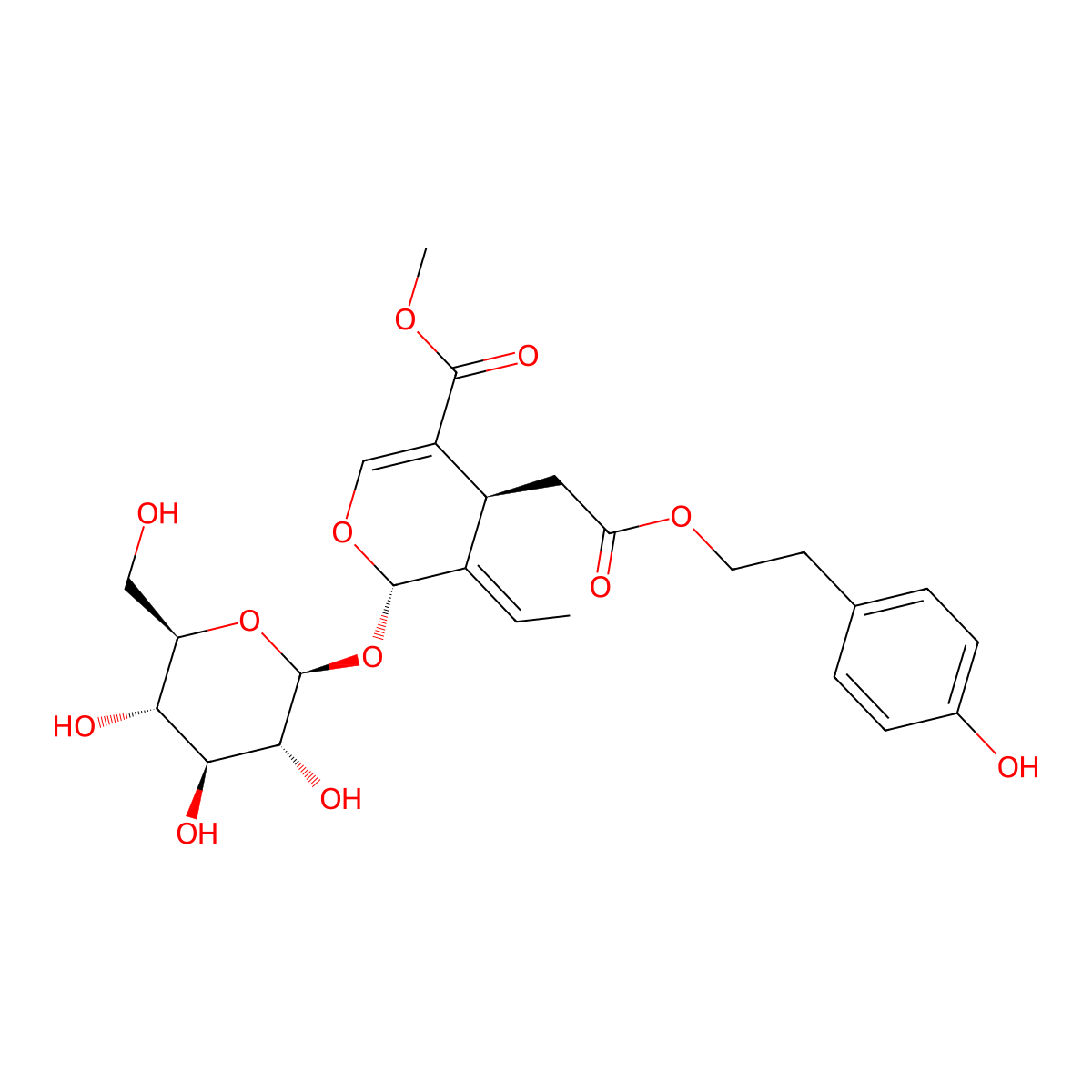 Ligstroside molecular structure, CAS 35897-92-8