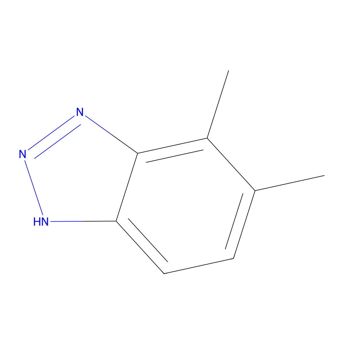 4,5-dimethyl-1H-1,2,3-benzotriazole molecular structure, CAS 35899-34-4
