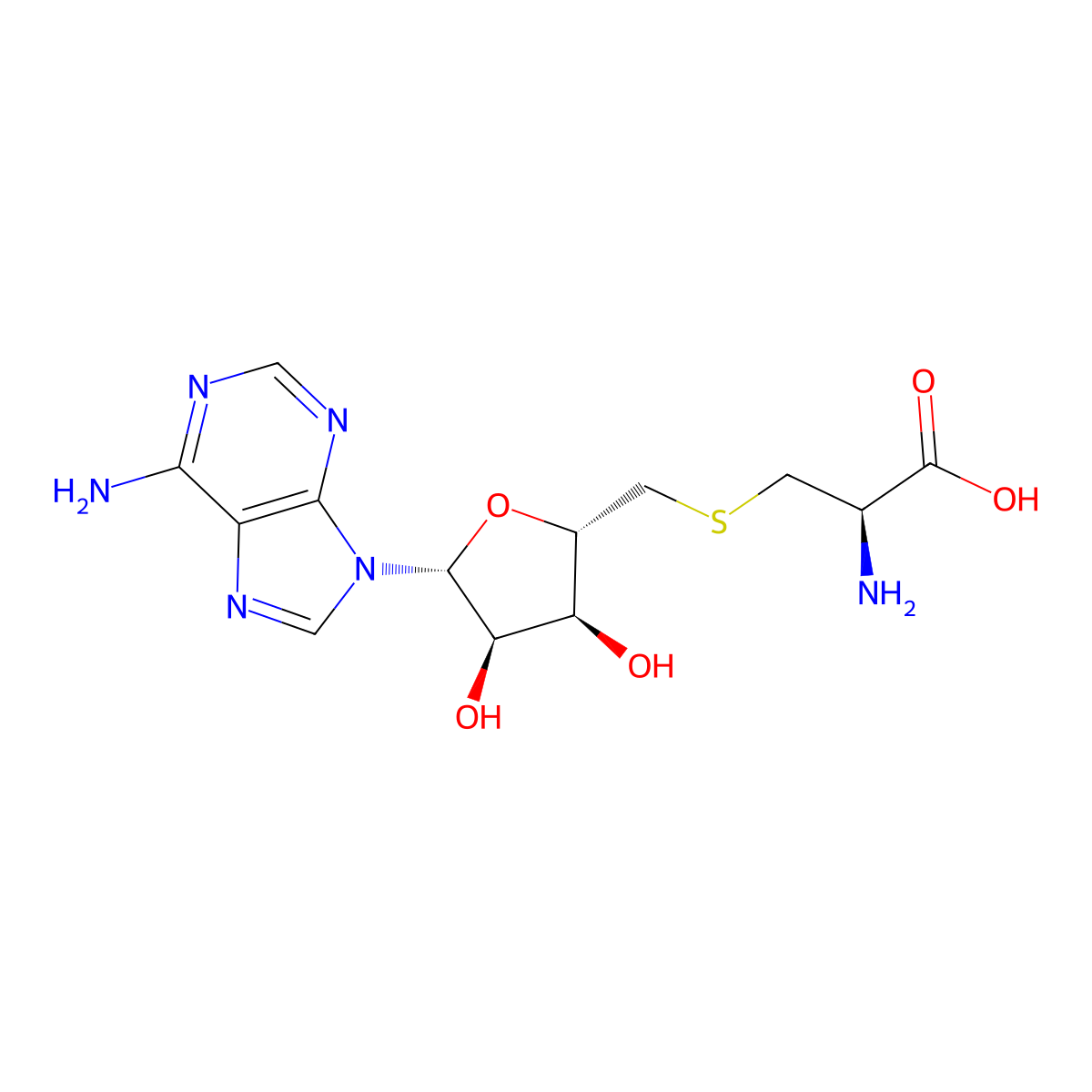 s-Adenosyl-l-cysteine molecular structure, CAS 35899-53-7
