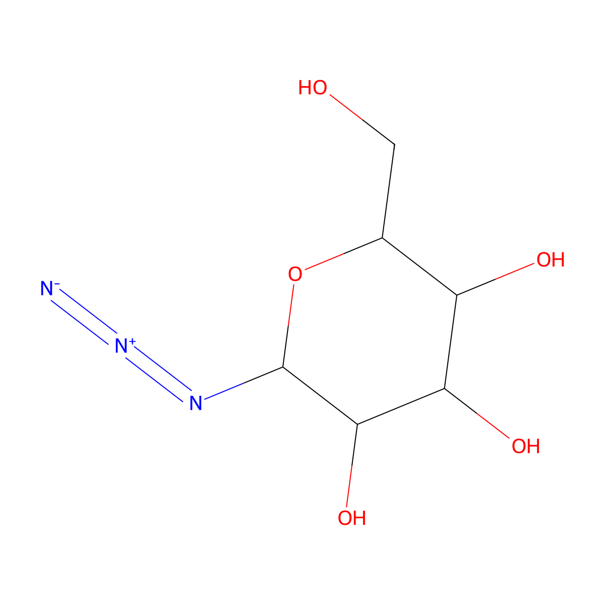 2-Azido-6-(hydroxymethyl)oxane-3,4,5-triol molecular structure, CAS 35899-89-9