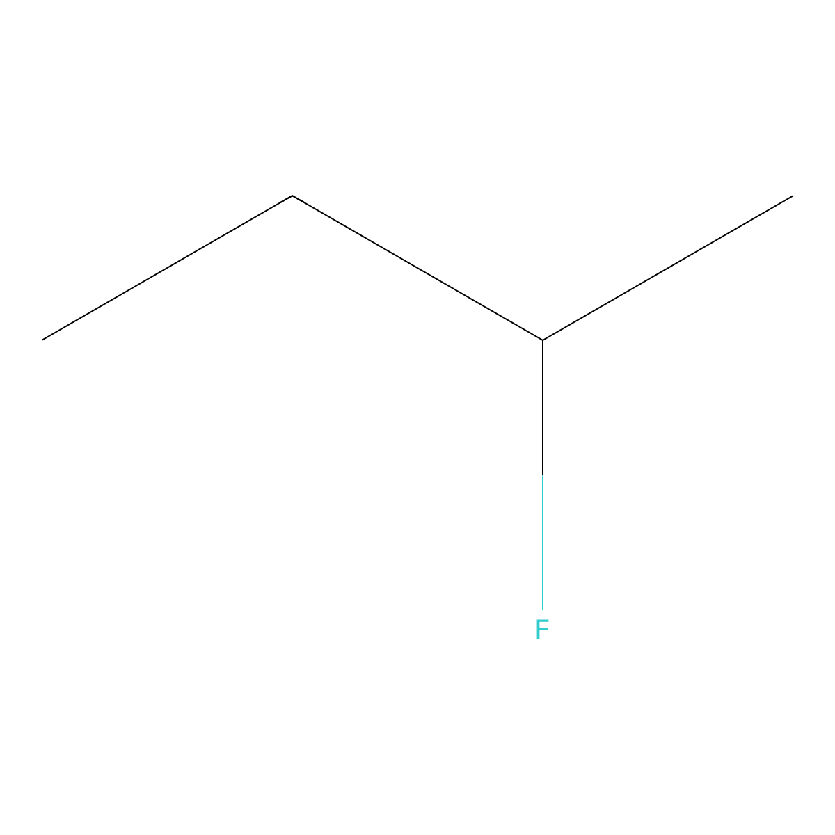 2-Fluorobutane molecular structure, CAS 359-01-3