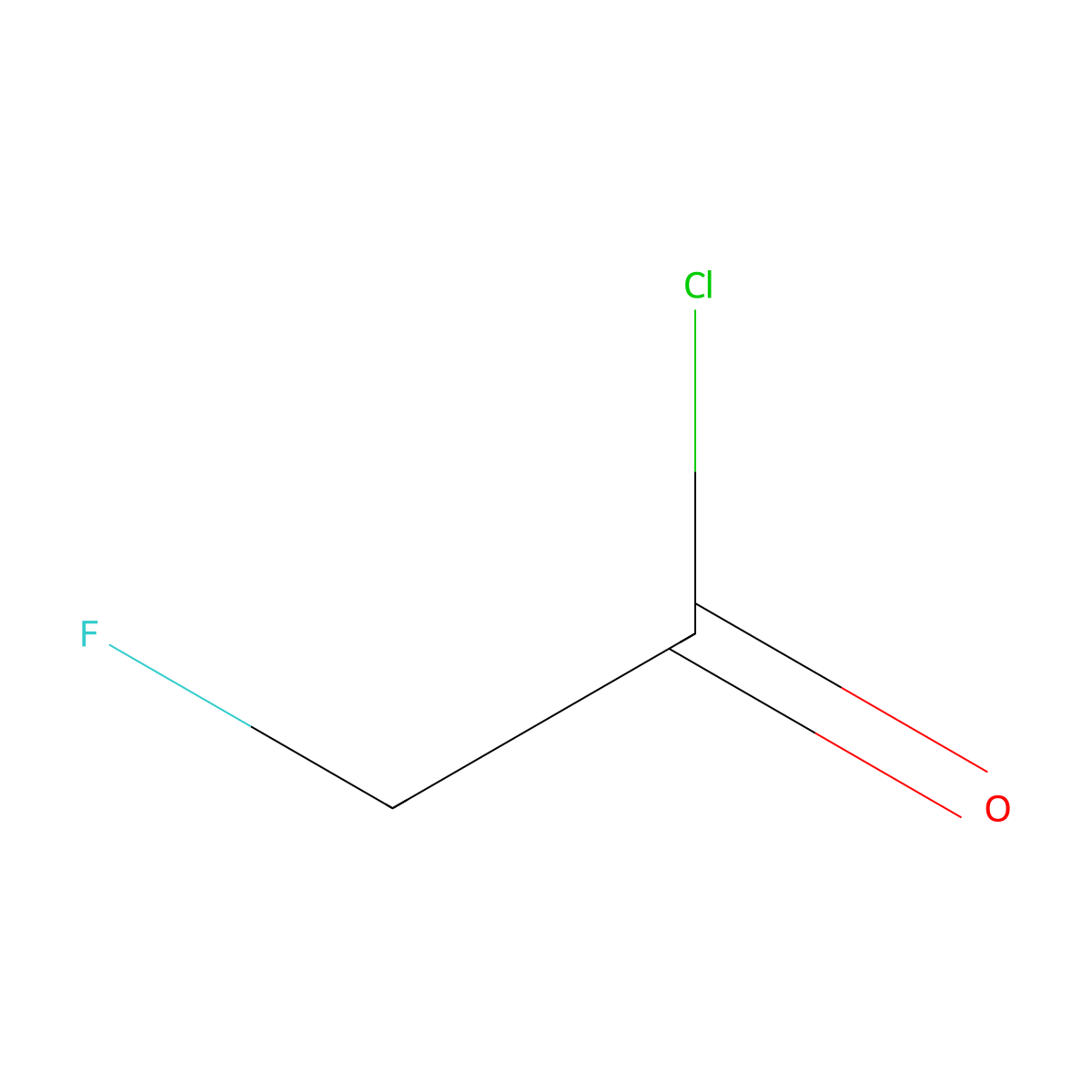 Fluoroacetyl chloride molecular structure, CAS 359-06-8