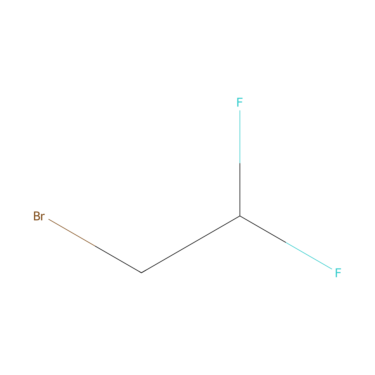 2-Bromo-1,1-difluoroethane molecular structure, CAS 359-07-9