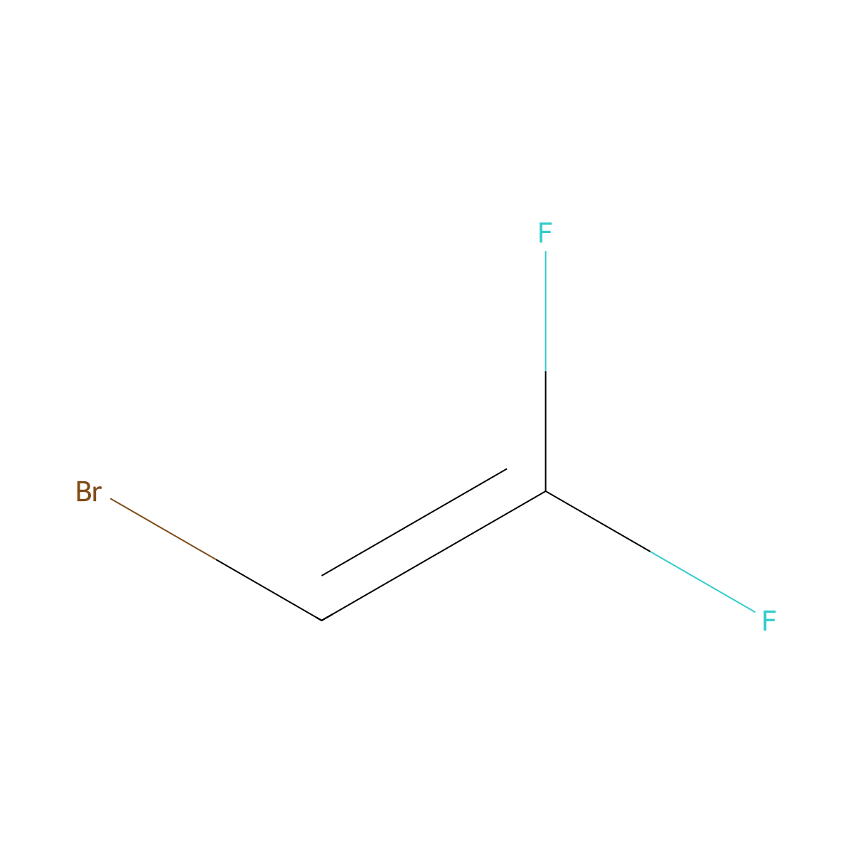 2-Bromo-1,1-difluoroethene molecular structure, CAS 359-08-0
