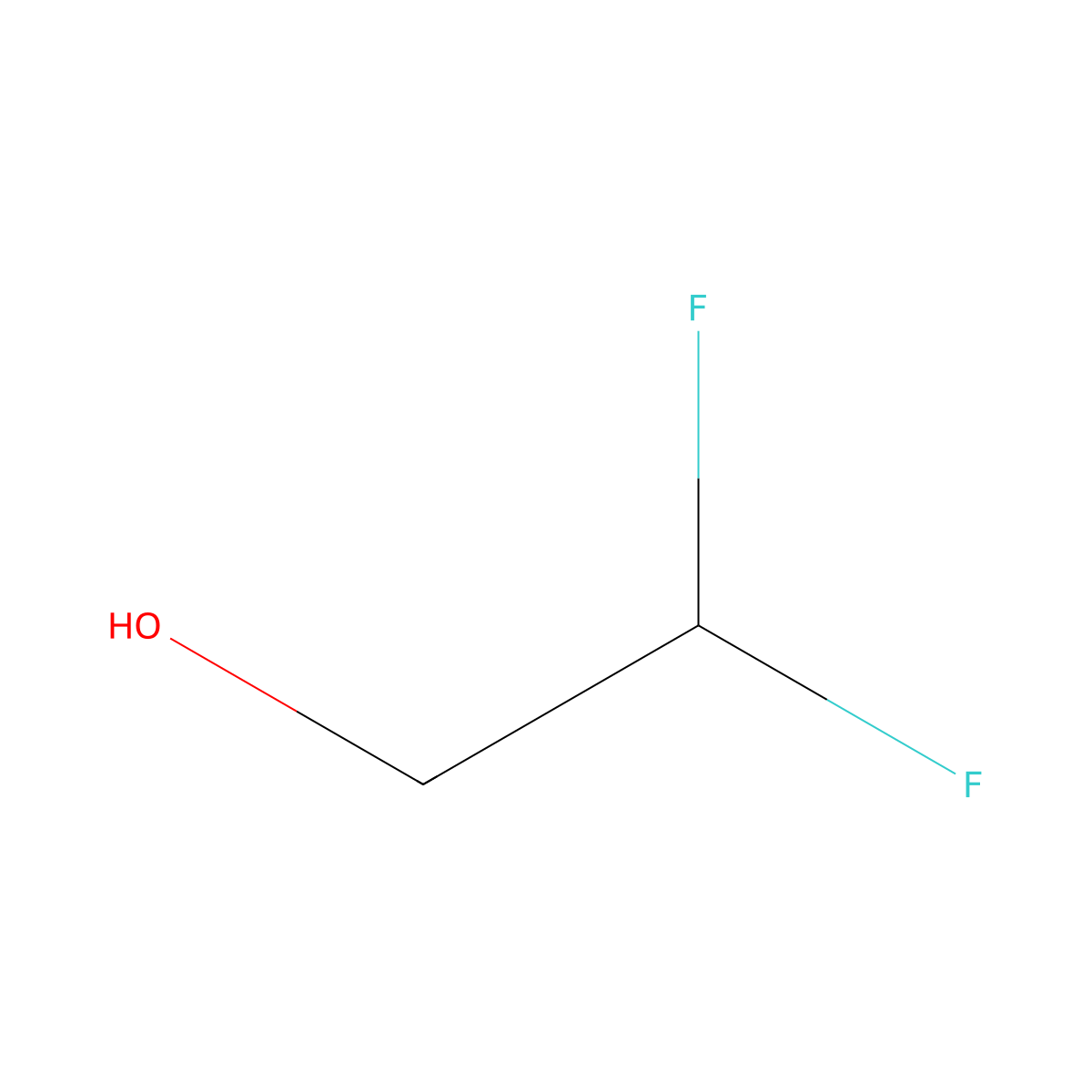 2,2-Difluoroethan-1-ol molecular structure, CAS 359-13-7