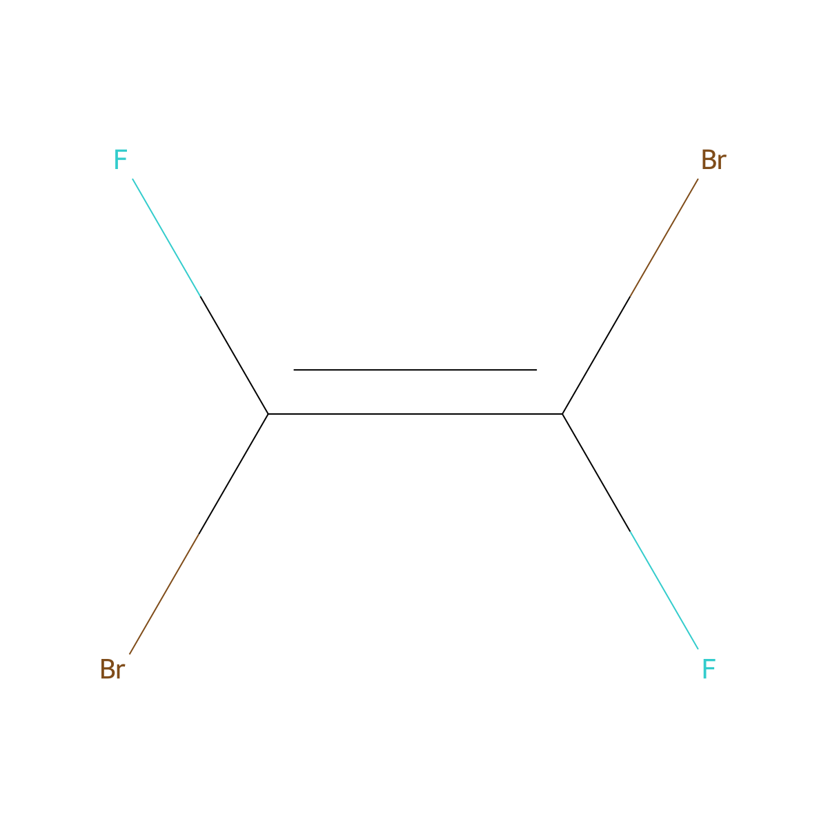 (E/Z)-1,2-Dibromo-1,2-difluoroethylene molecular structure, CAS 359-21-7