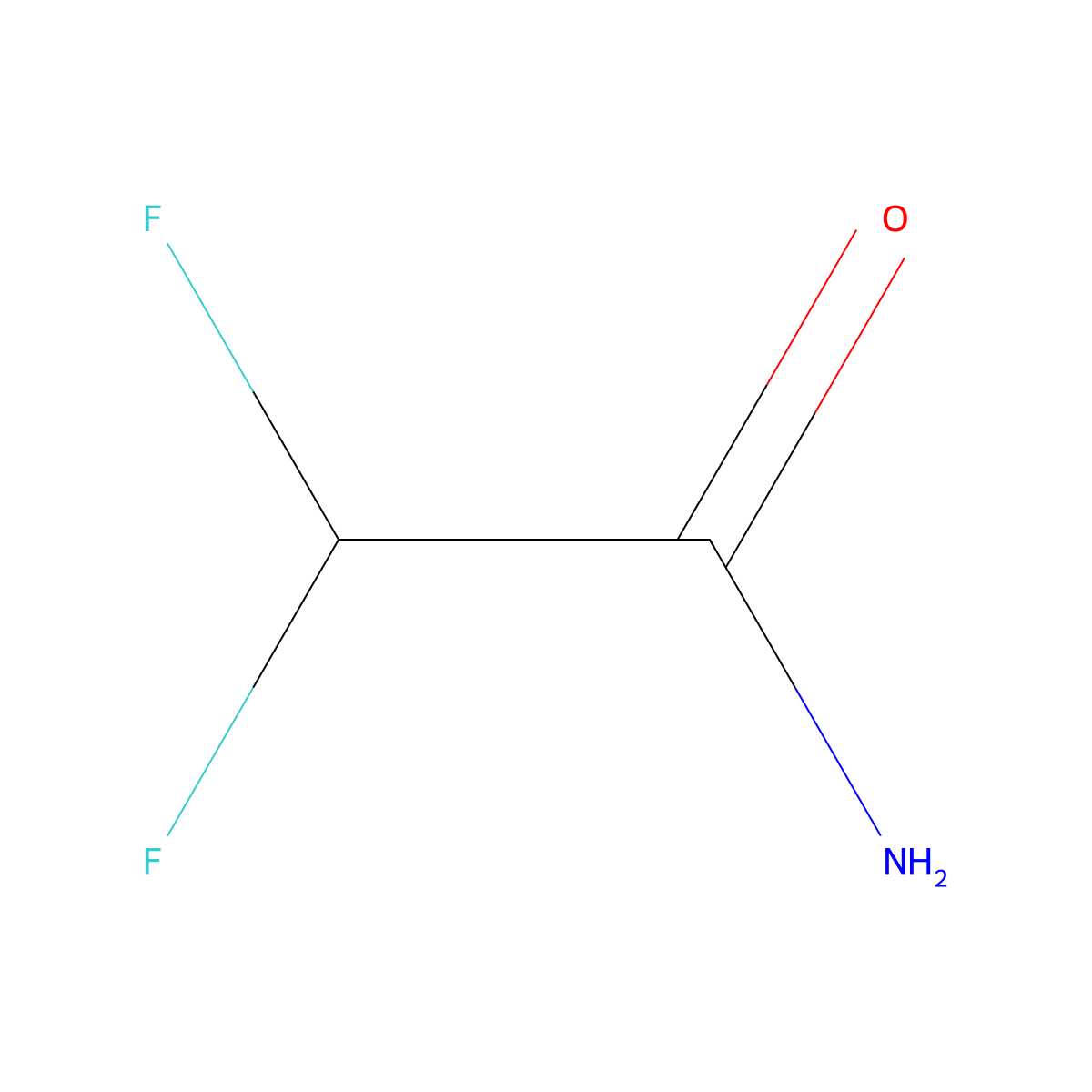 2,2-Difluoroacetamide molecular structure, CAS 359-38-6