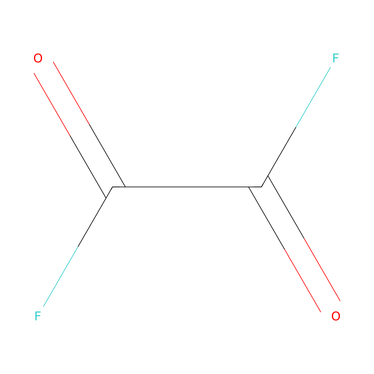 Ethanedioyl difluoride molecular structure, CAS 359-40-0