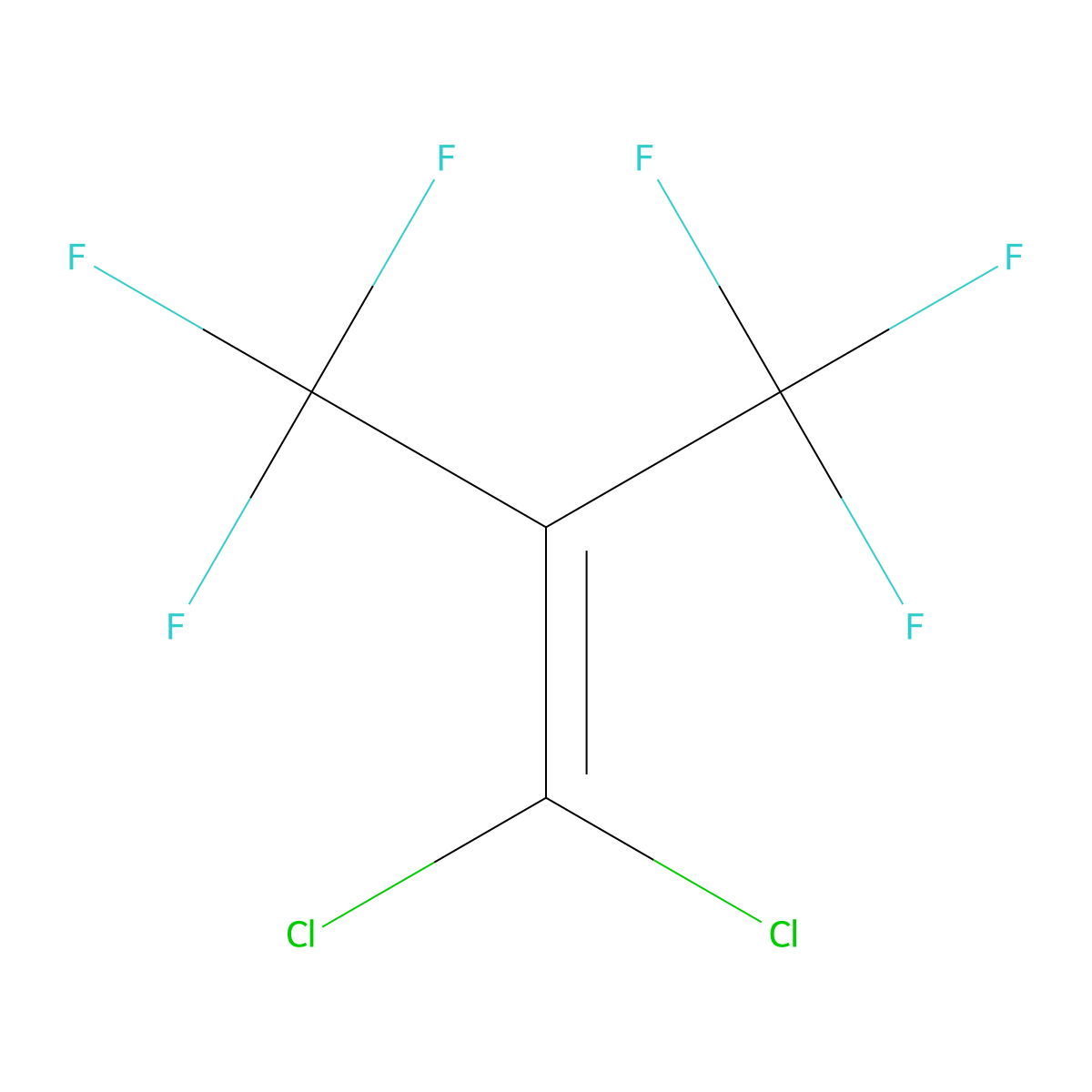 1,1-Dichloro-3,3,3-trifluoro-2-(trifluoromethyl)-1-propene molecular structure, CAS 359-66-0