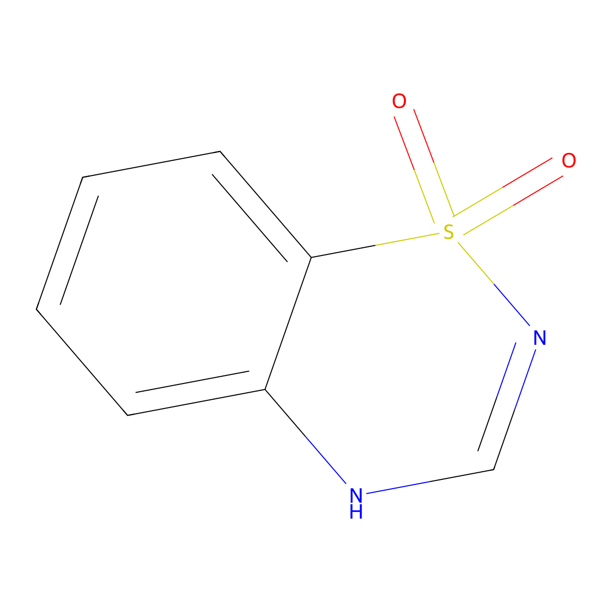 4H-1,2,4-Benzothiadiazine, 1,1-dioxide molecular structure, CAS 359-85-3