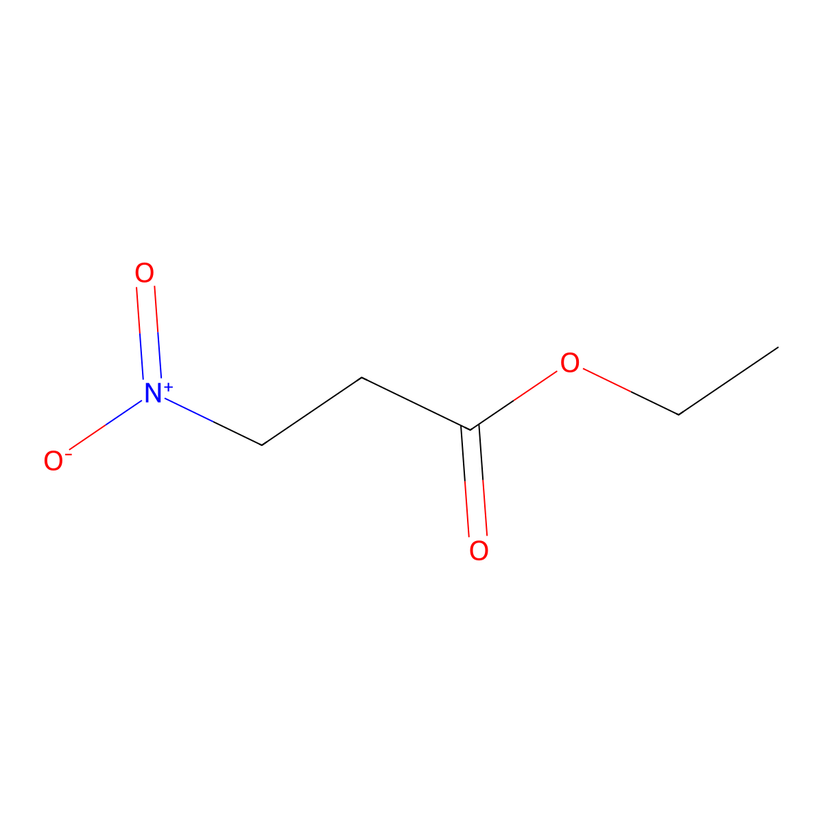 Ethyl 3-nitropropionate molecular structure, CAS 3590-37-2