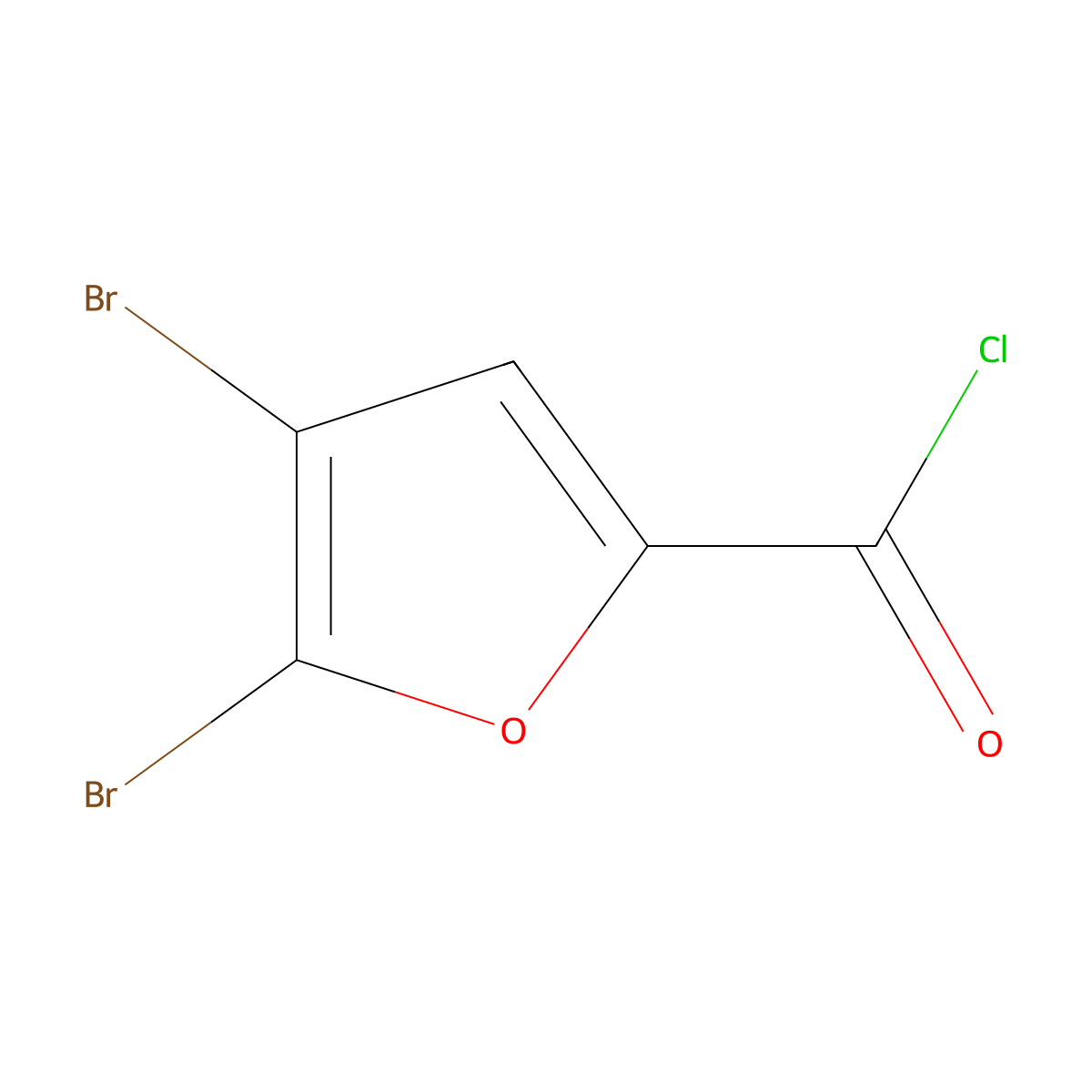 4,5-Dibromofuran-2-carbonyl chloride molecular structure, CAS 35900-96-0
