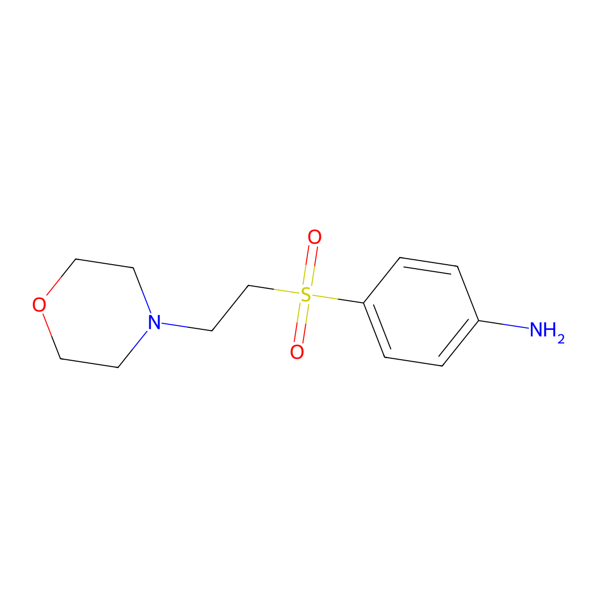 4-[2-(Morpholin-4-yl)ethanesulfonyl]aniline molecular structure, CAS 359010-58-5