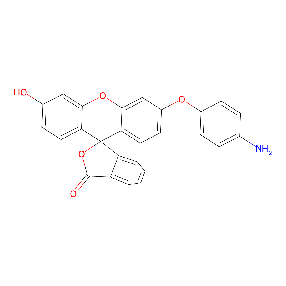 3-(p-Aminophenyl)fluorescein molecular structure, CAS 359010-70-1