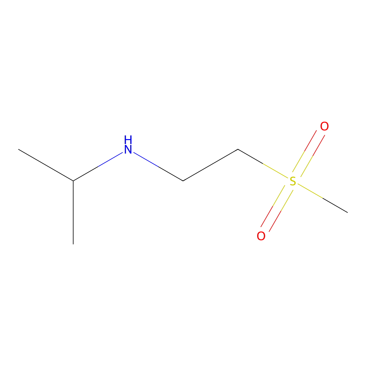 (2-Methanesulfonylethyl)(propan-2-yl)amine molecular structure, CAS 359011-40-8