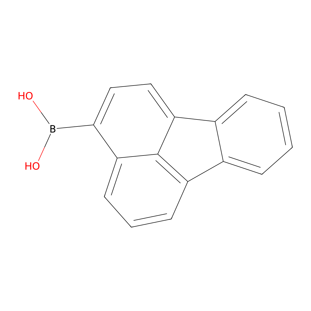 Fluoranthen-3-ylboronic acid molecular structure, CAS 359012-63-8