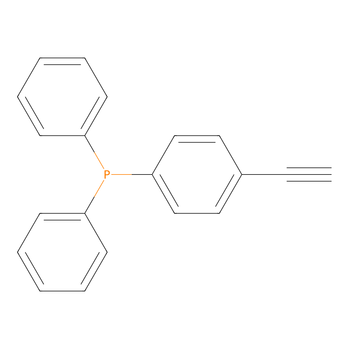 (4-Ethynylphenyl)diphenylphosphane molecular structure, CAS 359017-78-0