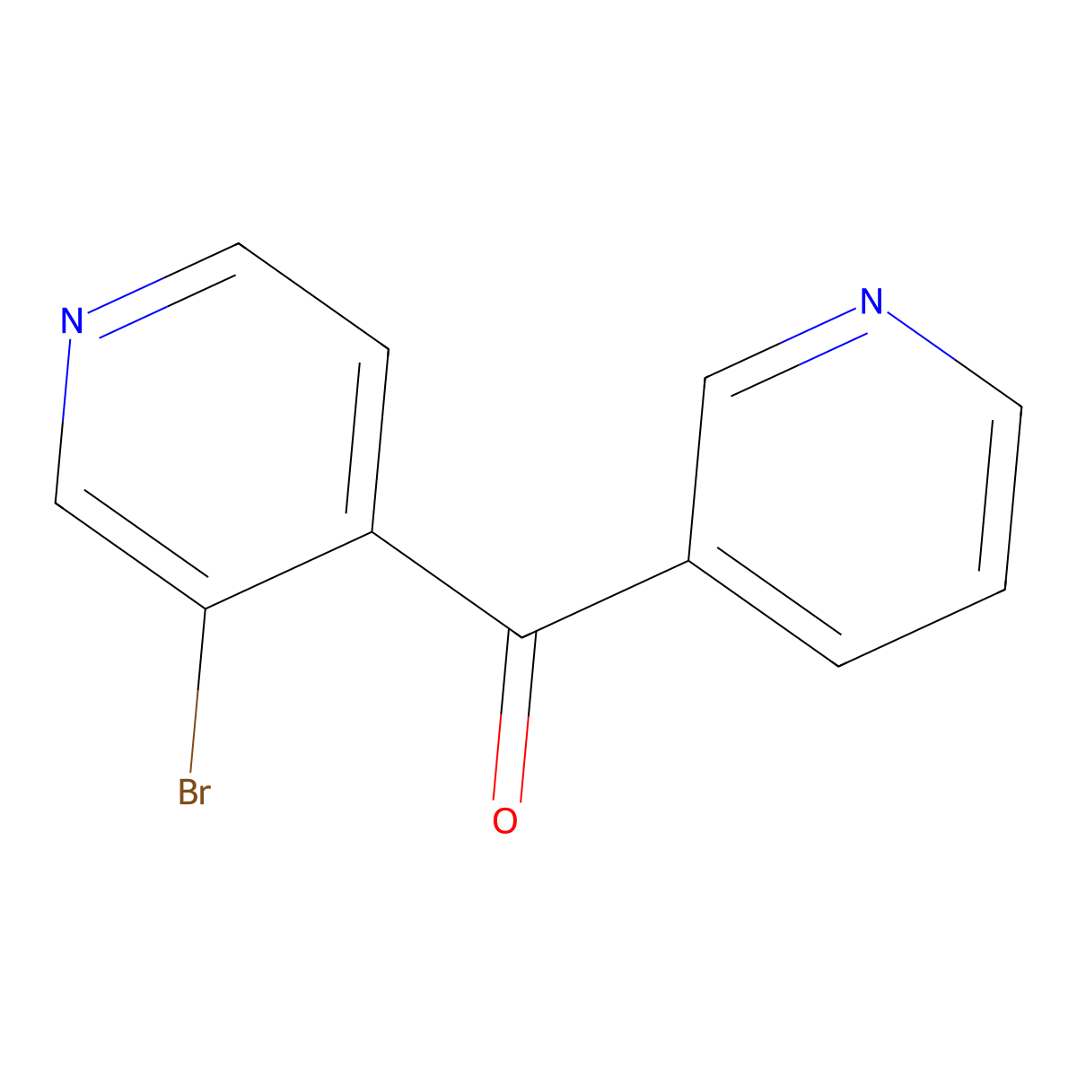 (3-Bromopyridin-4-yl)(pyridin-3-yl)methanone molecular structure, CAS 359018-64-7