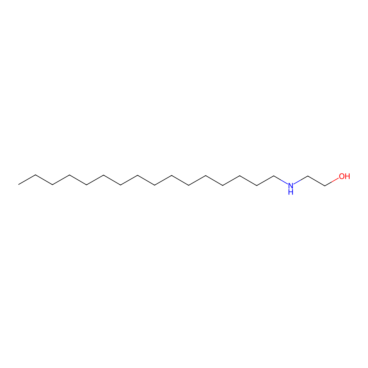 2-(Hexadecylamino)ethan-1-ol molecular structure, CAS 35902-64-8