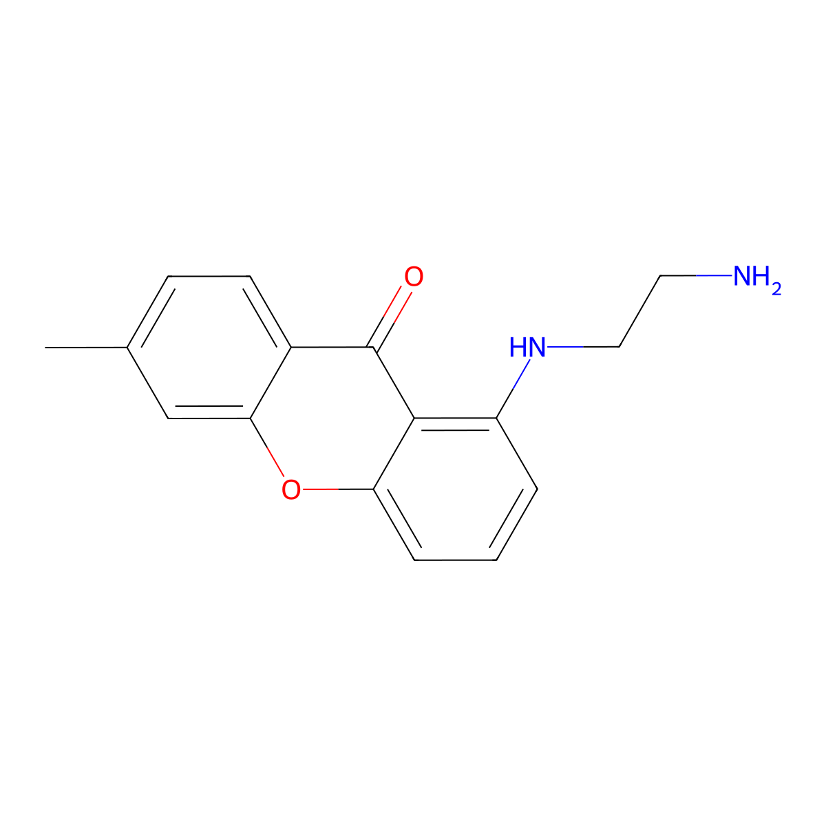 1-[(2-aminoethyl)amino]-6-methyl-9H-xanthen-9-one molecular structure, CAS 359028-07-2
