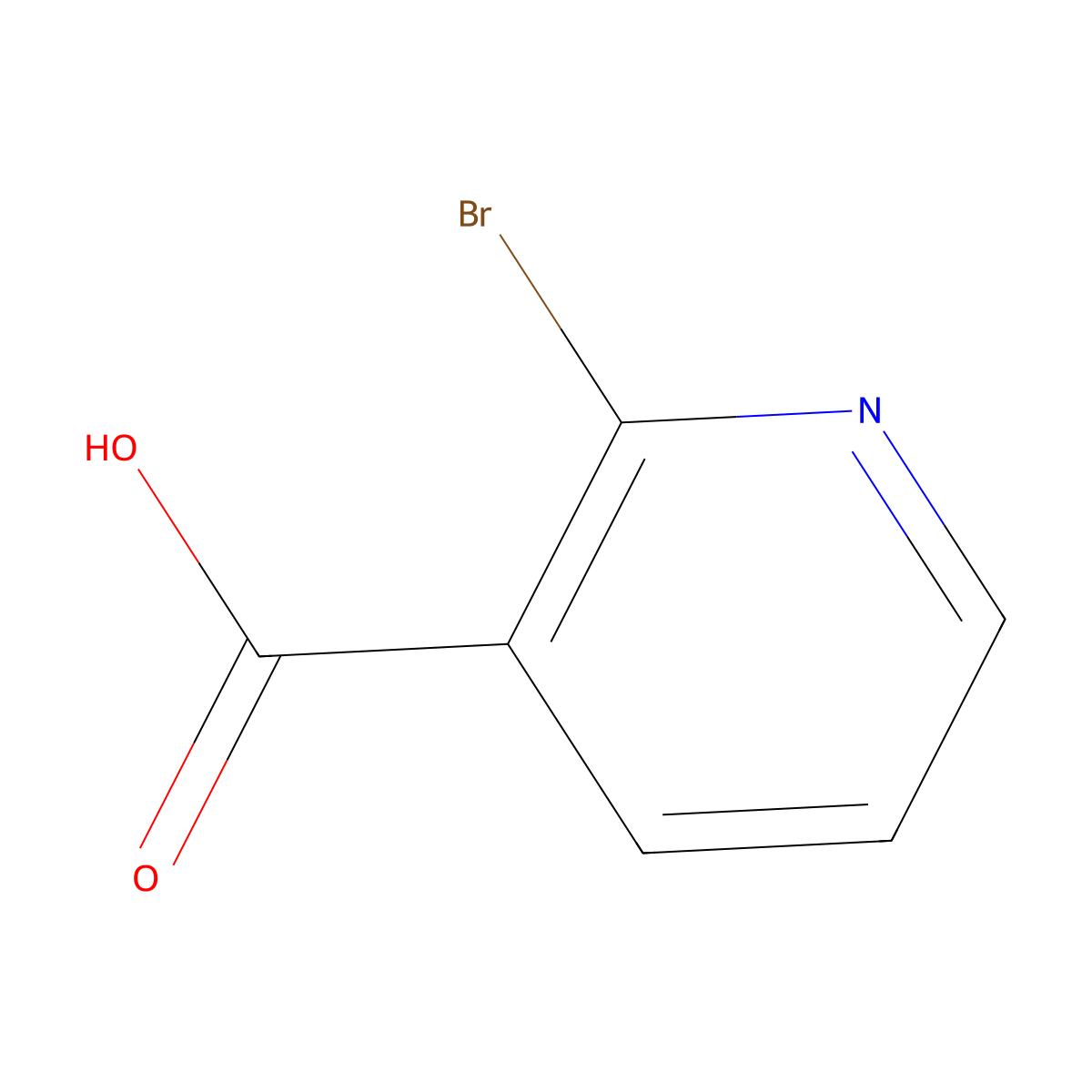 2-Bromopyridine-3-carboxylic acid molecular structure, CAS 35905-85-2