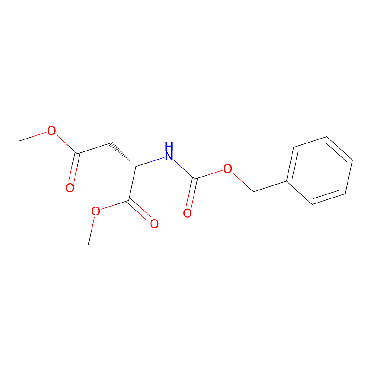 (S)-Dimethyl 2-(((benzyloxy)carbonyl)amino)succinate molecular structure, CAS 35909-93-4
